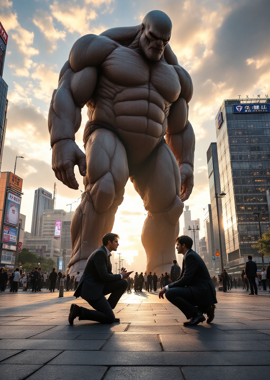 100m giant at Tokyo Station